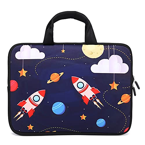 Universal 7-9 inch Tablet Sleeve Ultra-Portable, Neoprene Carrying Sleeve Case Bag Compatible with 7" 8" 8.5" 8.9" 9" Apple iPad mini, Samsung, Google, HP, Acer (Cool Rocket) - color: Cool Rocket