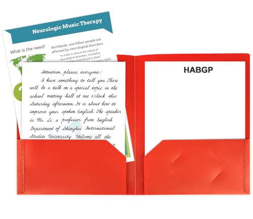 Plastic Folders with Pockets, 12 Color Heavy Duty Two Pocket Folder Business Card Holder for Office High School - size: 12 Pack
