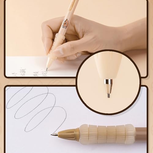 MOZXIRZ 4 Pcs Mechanical Pencils 0.5mm Cute Capybara Mechanical Pencil Kawaii Cartoon Pencils School Pencil for Students Women (4Pcs Capybara) - color: 4Pcs Capybara