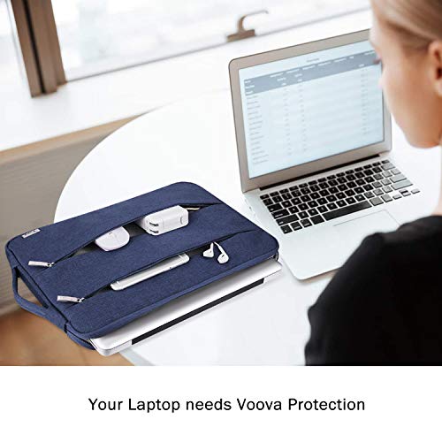 Voova 15.6 16 Inch Laptop Sleeve Case Compatible with MacBook Pro 16 M1/M2/M3/M4 Max 2019-2025, 15.6-16” Hp Lenovo Acer Asus, Waterproof Slim Computer Bag Cover with Handle, Blue - color: Blue, size: 15.6-16 Inch