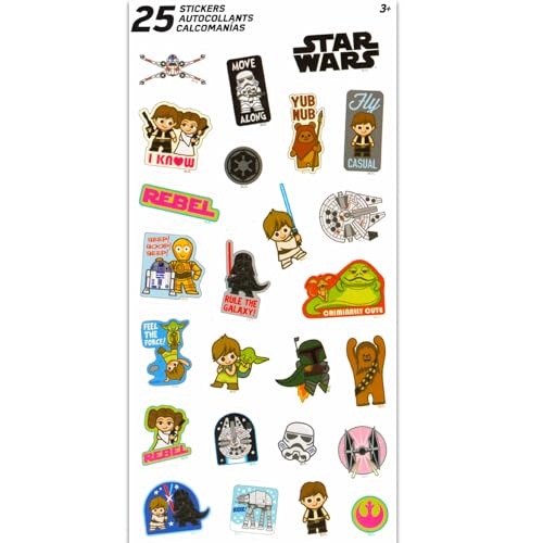 Star Wars Water Bottle School Supplies Set - Bundle of 2 Stainless Steel Reusable Sports Tumbler, Stickers, More | Star Wars Cup 2 Pack for Kids