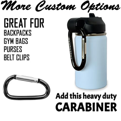 LaserGram Personalized Water Bottle, Grad Cap Class of 2023, 2024, 2025, 2026, 2027, Stainless Steel Double Wall Vacuum Insulated with Flip Top Straw, Custom Engraved Gift (12oz / 335ml Light Blue) - color: Light Blue, size: 12 Ounces