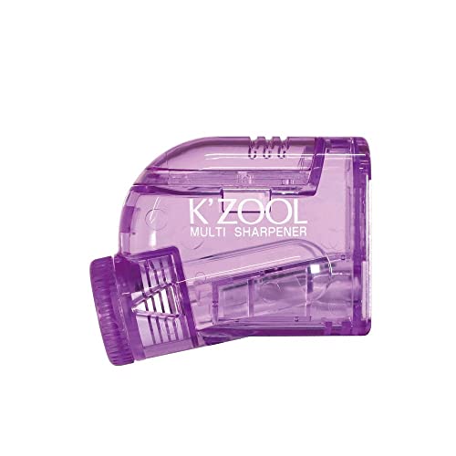 KUTSUWA STAD K'ZOOL Sharpness Adjustable Pencil Sharpener (RS035PU) | Translucent Purple, 1ea. - color: Translucent Purple
