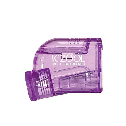 KUTSUWA STAD K'ZOOL Sharpness Adjustable Pencil Sharpener (RS035PU) | Translucent Purple, 1ea. - color: Translucent Purple