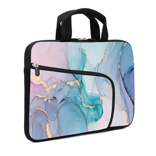 Laptop Sleeve - 11.6-12.2 inches, Neoprene Case for Chromebook, Ultrabook, Notebook & Tablet - Two Pockets (Blue) - color: Blue