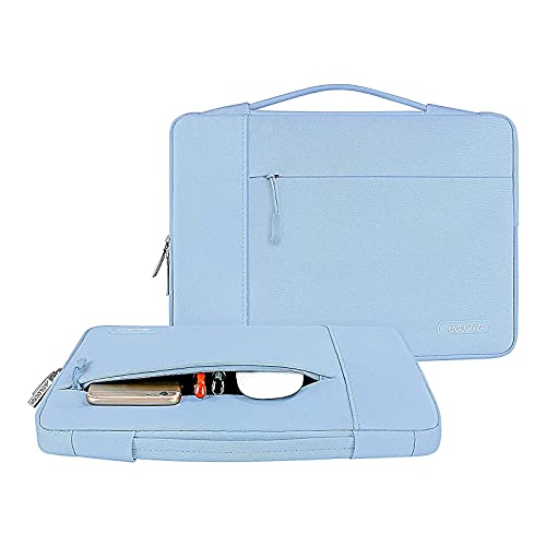 MOSISO Laptop Case 13.3 inch, 13-13.3 inch Laptop Sleeve with Handle Compatible with MacBook Air/Pro 13/Pro 14 M5 M4 M3 M2 M1,HP Dell ASUS Lenovo, Polyester Multifunctional Computer Bag, Air Blue - color: Air Blue, size: 13.3 inch