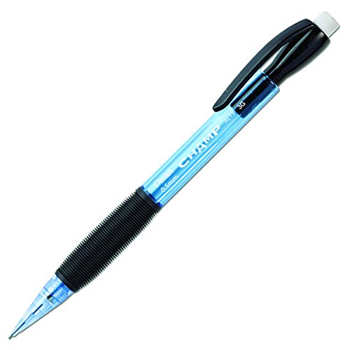 Pentel Champ Pencil, Automatic Pencil, 0.5mm Lead Size, Blue Barrel, Box of 12 (AL15C) - color: Blue, size: 12 Count (Pack of 1), style: 0.5 mm
