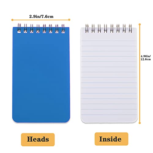 QiCheng 6pacs Pocket Notebook Mini Notepad Small Spiral Notebooks 3X5Inch | functionality PortabilityPortability convenience - size: 6