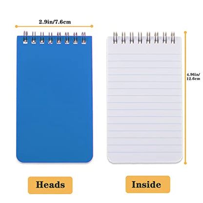 QiCheng 6pacs Pocket Notebook Mini Notepad Small Spiral Notebooks 3X5Inch | functionality PortabilityPortability convenience - size: 6