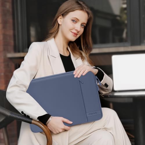 MOSISO Laptop Sleeve Compatible with MacBook Neo 13 inch 2026 A3404 / Air 13.3 13.6 M5 M4 M3 M2 M1 / Pro 13 M2 M1, 360 Degree Protective Computer Sleeve Bag with Vertical Pocket&Small Case, Indigo - color: Indigo