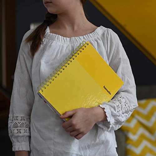Hamelin, Spiral Notebook, 8x10in, College Ruled, Hardcover, 75shts/150 Pages, 1 Subject Notebook, SUNSHINE Yellow - color: SUNSHINE Yellow