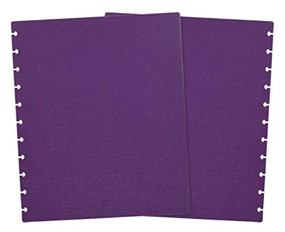 Talia Discbound Notebooks, Planner, Customizable, (Strong Purple, Letter (8.5in x 11in)) - color: Strong Purple, size: Letter (8.5in x 11in)