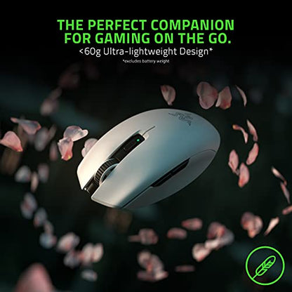 Razer Orochi V2 Wireless Gaming Mouse — Ultra Lightweight & Portable, Bluetooth & 2.4Ghz Wireless Connectivity, 18K DPI, Up to 950hrs Battery Life, Compatible with PC & Mac — White - color: White