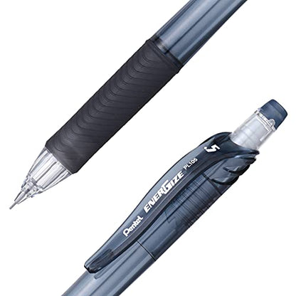 Pentel EnerGize-X Mechanical Pencil 0.5mm Black Barrel, Box of 12 (PL105A) (Pack of 2) - size: 12 Count (Pack of 2)