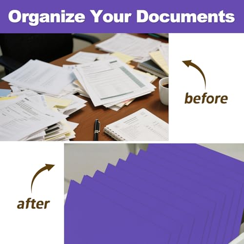 Folders with Pockets, LAYZZ 30 Pack Paper Pocket Folders, 2 Pocket File folders Fits Letter Size Paper, for School Office and Home (Purple) - color: Purple