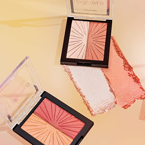Wet n Wild MegaGlo Blushlighter, Blendable Blush & Highlighter Set, Shimmery Metallic Finish, Flash Me - color: 3- Flash Me