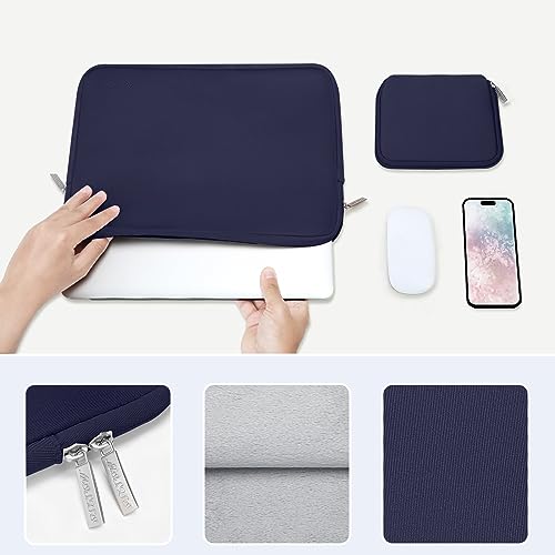 MOSISO Laptop Case 13 inch, 13 inch Laptop Sleeve Bag Compatible with MacBook Neo/Air M5 M4 M3 M2 M1 2026-2018 / Pro M2 M1 2026-2016, Neoprene Computer Sleeve Bag with Small Case, Navy Blue - color: Navy Blue, size: 13 inch