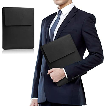 Compatible with Apple 14/13.3 inch Laptop Sleeve, Padded Case, Portable Bag - Black - color: black