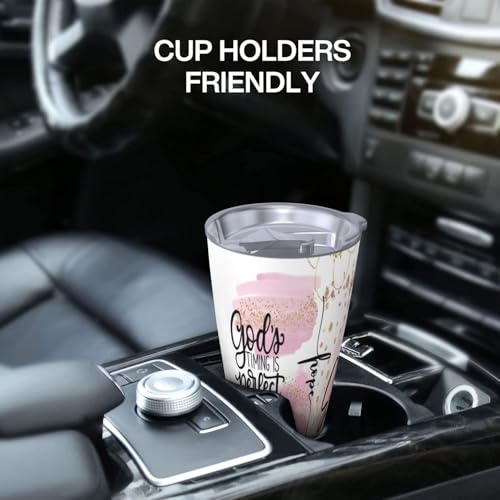 Christian Gifts for Women,Faith Affirmation Stainless Steel Coffee Tumbler Travel Mug Water Bottle for Mom Wife Jesus Religious Gift 20oz - style: Faith