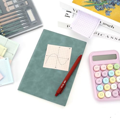 Mr. Pen- Graph Paper Sticky Notes, 6 Pads, 3x3 Inch, Pastel Colors | Graph Sticky Notes, Math Graph Paper, Graphing Sticky Notes, Grid Sticky Notes, Grid Notepad, Mini Graph Paper - color: Pastel