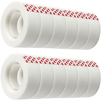 12 Rolls Invisible Tape Refill, Matte-Finish Translucent Tape Refills for Dispenser, 3/4 x 1000 Inches, Engineered for Repairing Correction and Labeling - size: 12 Rolls