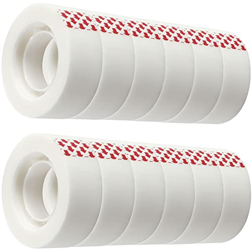 12 Rolls Invisible Tape Refill, Matte-Finish Translucent Tape Refills for Dispenser, 3/4 x 1000 Inches, Engineered for Repairing Correction and Labeling - size: 12 Rolls