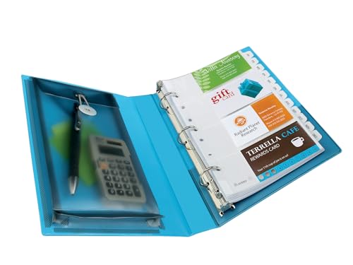 Avery Mini Protect and Store View 3 Ring Binder, 1 Inch Round Rings, 1 Light Blue Binder (23014) (Pack of 12) - size: 1" (Pack of 12)