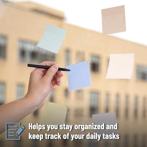 Mr. Pen- Sticky Notes, 3"x3", 12 Pads, 600 Sheets, Whispers of Nature | Sticky Notes Bulk, Self-Stick Note Pads, Perfect for Office, School, Home, Study & Organization