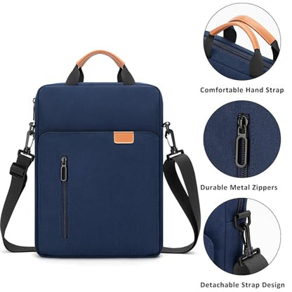Laptop Sleeve Bag for 14 Inch MacBook Pro/Max M1 M2 M3 M4 M5 A3426 A3427 A3434, Waterproof Protective Lightweight Laptop Computer Cover Bag, Navy Blue - color: Navy Blue, size: 14 Inch