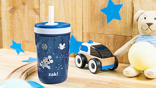 Zak Designs Disney Mickey Mouse Kelso Tumbler Set, Leak-Proof Screw-On Lid with Straw, Bundle for Kids Includes Plastic and Stainless Steel Cups with Bonus Sipper (3pc Set, Non-BPA) - color: Mickey Mouse, size: 3 Piece Set (Pack of 1)