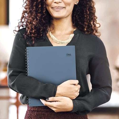 Mead Planner 2026-2027 Weekly & Monthly Academic 15-Month April-June, 8.5" x 11", Composure Blue (CAW62020) (Pack of 12) - color: Composure Blue, size: 8.5"W x 11"H (Pack of 12), style: 2026-2027