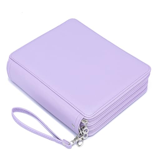 YOUNGCOL 120 Slots Colored Pencil Case Color Pencil Organizer Storage Large Capacity Pencil Holder(Purple, 120 Slots) - color: Purple, size: 120 Slots