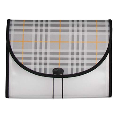 C-Line 13-Pocket Expanding File, Includes Tabs, Letter Size, 1 Expanding File, Plaid Design (58312) - color: Plaid, size: 13-Pocket (Letter Size)