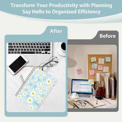 2026 Planner, Weekly and Monthly Calendar Planner Agenda, Jan 2026 - Dec 2026, Planning Academic Book, Office Desk Accessories and School Supplies - A5 (6.3'' x 8.5'') - color: D-Blue Daisies