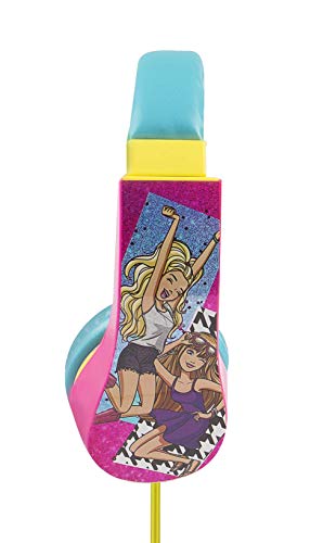 Sakar 30359-TRU Batman Kid Safe Over the Ear Headphone w/ Volume Limiter, Barbie Pink - style: Barbie
