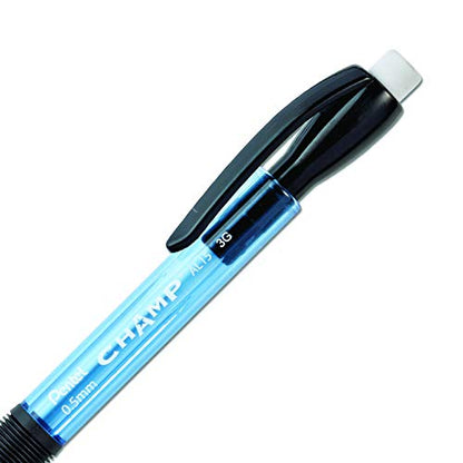 Pentel Champ Pencil, Automatic Pencil, 0.5mm Lead Size, Blue Barrel, Box of 12 (AL15C) - color: Blue, size: 12 Count (Pack of 1), style: 0.5 mm