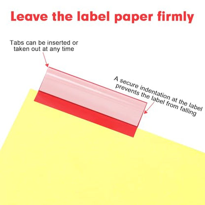 Binder Divider, PANDRI 200 Pack Binder Index Dividers with 5 Tabs and Sticky Notes, Letter Size Paper Binder Divider for School Office Home Business - size: 200pack