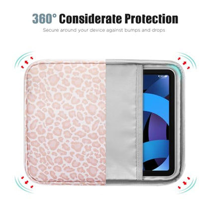TiMOVO 9-11" Tablet Sleeve Bag for iPad 11-inch A16 2025, iPad 10.9"/10.2"| Air 11 Inch/5th/4th Gen. 10.9", Galaxy Tab A9+/A11Plus 11", Protective Bag with Pocket, Pink Leopard - color: Aa-Pink Leopard, size: 9-11 Inch