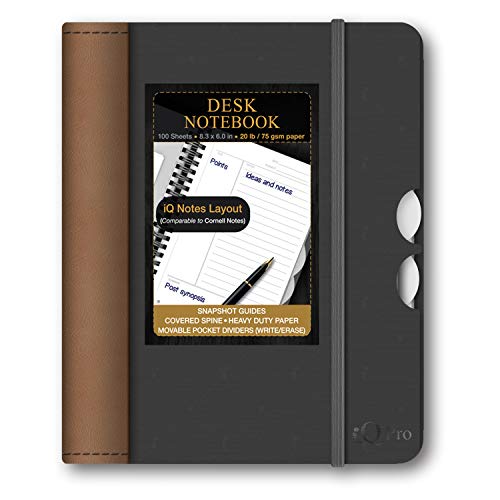 Handy Premium Poly Cover 3 Subject Notebook, 8.3 x 6 Inches, 100 Sheets, Color Will Vary (55860)