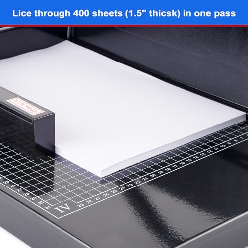 Heavy Duty Paper Cutter,12 inch Guillotine Paper Cutter,Guillotine Paper Cutters and Trimmers Cards Leather with Metal Base for Office Home School (Black, a4) - color: Black, size: a4