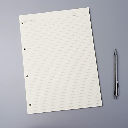 A4 Lined Refill Paper 3 Pack Loose Leaf 4-Hole Punched Filler Paper Refills Planner Binder Insert, 120 Sheets/240 Pages Binder Notebook Papers for A4 Travel Journal Diary - size: A4