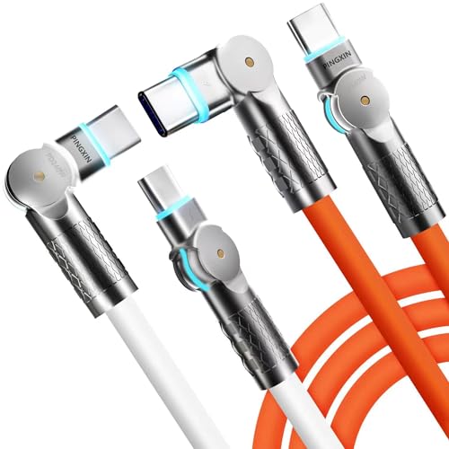 USB C to USB C Cable10ft, 240W 2-Pack USB 2.0, Type C Charger Cable Fast Charge for iPhone 16/16Pro/16Plus/16ProMax,MacBook Air,iPad Pro,Pixel,Samsung Galaxy S23/S24-Orange +White - size: 10 FT-Orange&White