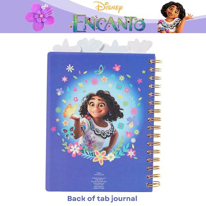 Disney Encanto Tab Journal Notebook, Spiral Bound, 96 Lined Pages, 8 x 7 inches, Purple - style: Encantto