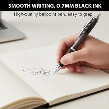 100 Packs Personalized Clear Pens - Custom Bulk Promotional Pens - color: Black