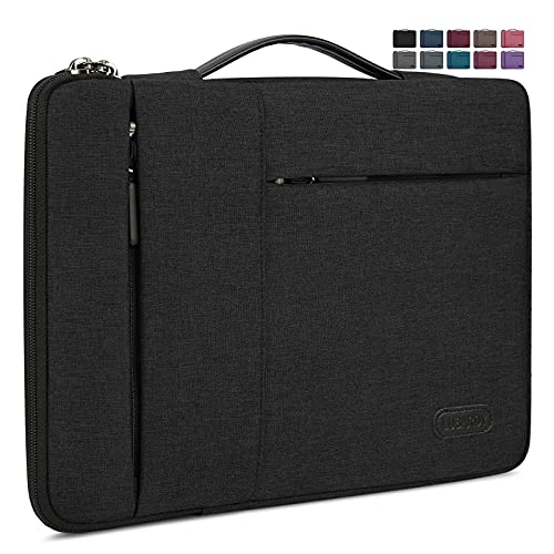 Laptop Sleeve Case 15-15.6 Inch Waterproof Business Computer Carrying Case Portable Handle Briefcase Bag Compatible with 15.6 Inch MacBook Air/Pro 15-15.6 Inch HP Samsung Notebook Black - color: Black, size: 15-15.6 Inch