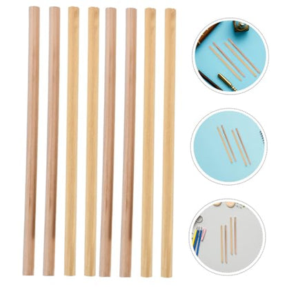 100pcs Natural Wood Hb Pencils Hexagonal and Round Grip Smooth Graphite Core Writing Drawing Sketching Pencils for Students Artists Teachers Office Classroom Supplies