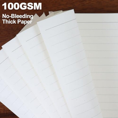 Multibey A6 Refill Paper, 3-Pack Planner Insert for A6 Binder, 100GSM Thick Refillable Paper, 6-Hole Filler Inserts, Loose Leaf Paper, 135 Sheets (270 Pages), Blank/Lined/To Do Inserts