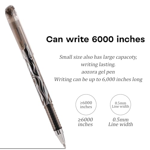 8 Pack Black Ink Erasable Gel Pens, 0.5mm Fine Point, Flame Patterned Barrel, Comfortable Grip, with Eraser, Ideal for Journaling, School Work, Office Tasks, Note Taking, DIY Projects - color: 8 Black