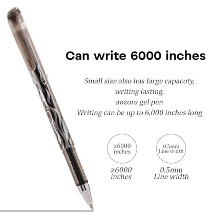 8 Pack Black Ink Erasable Gel Pens, 0.5mm Fine Point, Flame Patterned Barrel, Comfortable Grip, with Eraser, Ideal for Journaling, School Work, Office Tasks, Note Taking, DIY Projects - color: 8 Black