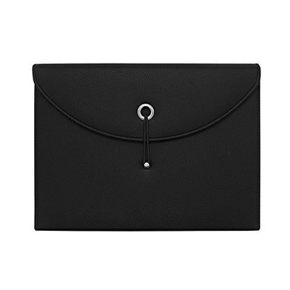 Filing Folders, Pocket Folders File Folders Letter Size Folders with Pockets Expanding File Folder Pocket Folder PU Leather 13 Pockets A4 Letter Size Document Organizer - size: 12.99" x 9.72" x 1.77"